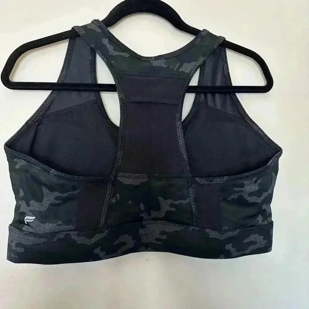 NWT Fabletics Sports Bra in Camouflage Print